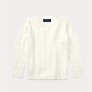 【2019网一】Ralph Lauren 拉夫劳伦 Cable-Knit Cashmere Sweater 2-7岁羊绒衫