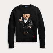 【2019黑五】Ralph Lauren 拉夫劳伦 Sequined Polo Bear 小熊毛衣