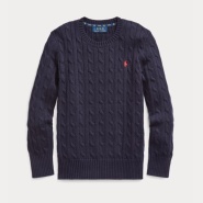 【2019网一】Ralph Lauren 拉夫劳伦 Cable-Knit Cotton Sweater 8-20岁毛衣