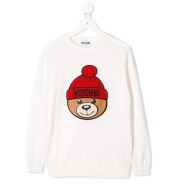 MOSCHINO KIDS Teddy Bear logo毛衣