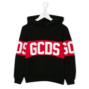 GCDS KIDS logo print hoodie 童款卫衣