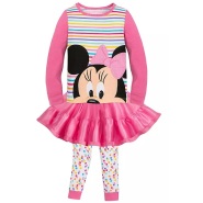 Disney 迪士尼 米妮女孩睡衣套装