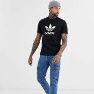 Adidas 阿迪达斯 ORIGINALS TREFOIL 经典款男款黑色T恤