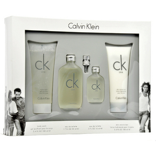 Calvin KleinCK凯文克莱CK ONE中性香水沐浴露身体润肤乳套装礼盒